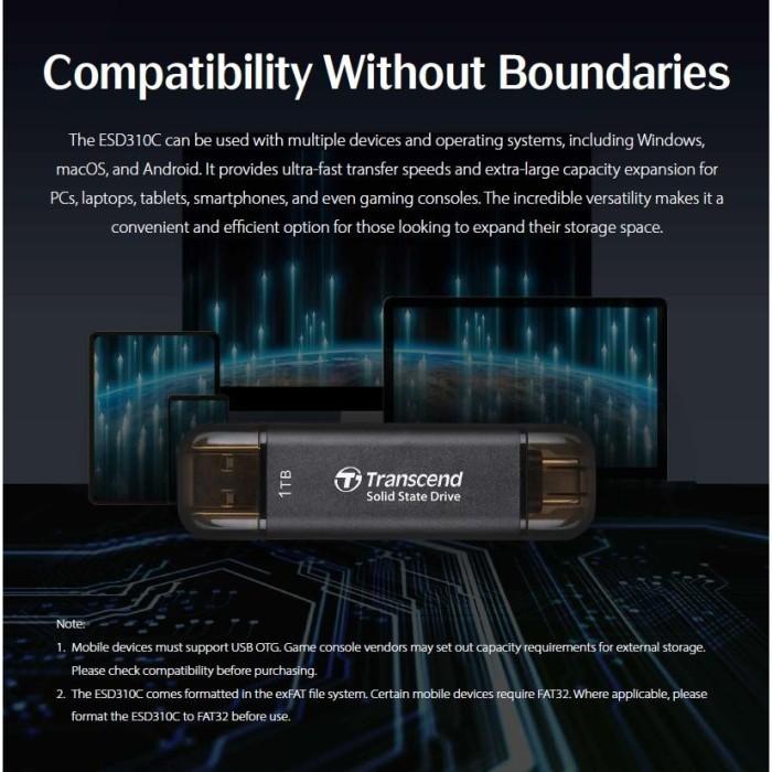 Transcend SSD Portable ESD310 2TB - 2 TB USB 3.2 Type C - Image 4