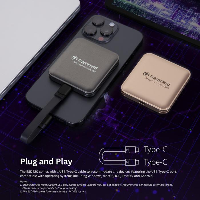 Transcend ESD420 MagSafe Portable SSD External 4TB - 4 TB USB C 3.2 - Image 7
