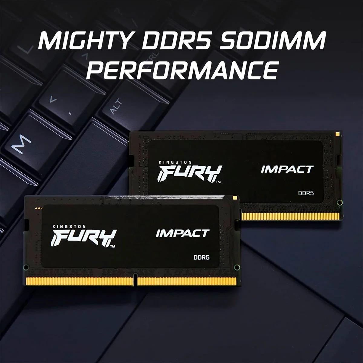 Memory Kingston Fury Impact Sodimm DDR5 PC44800 5600Mhz 32GB Ram - Image 2