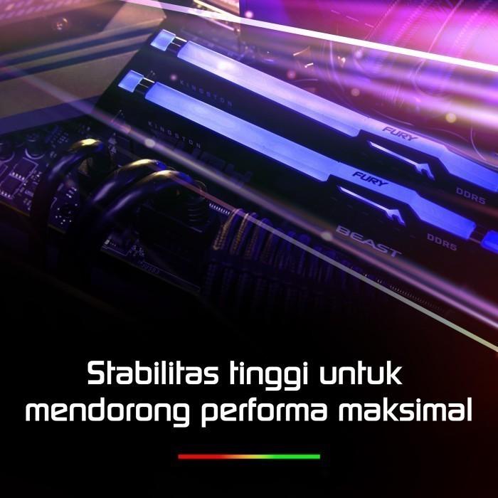 Memory Kingston Fury Beast RGB PC48000 6000Mhz DDR5 8GB Ram - Image 2