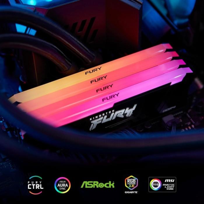 Memory Kingston Fury Beast RGB PC25600 3200Mhz DDR4 8GB Ram - Image 5