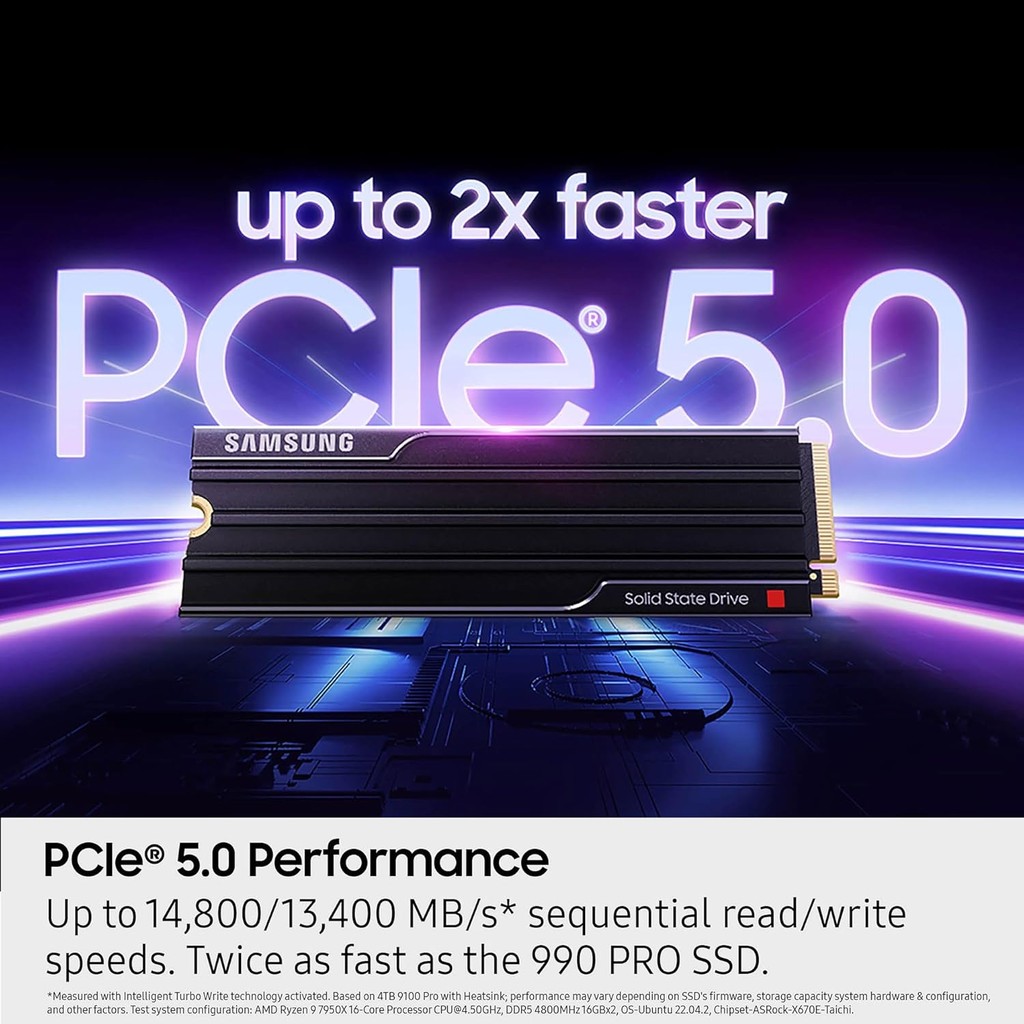 Samsung SSD 9100 PRO Heatsink M.2 Pcie Gen5 Nvme 1TB - M2 1 TB - Image 7