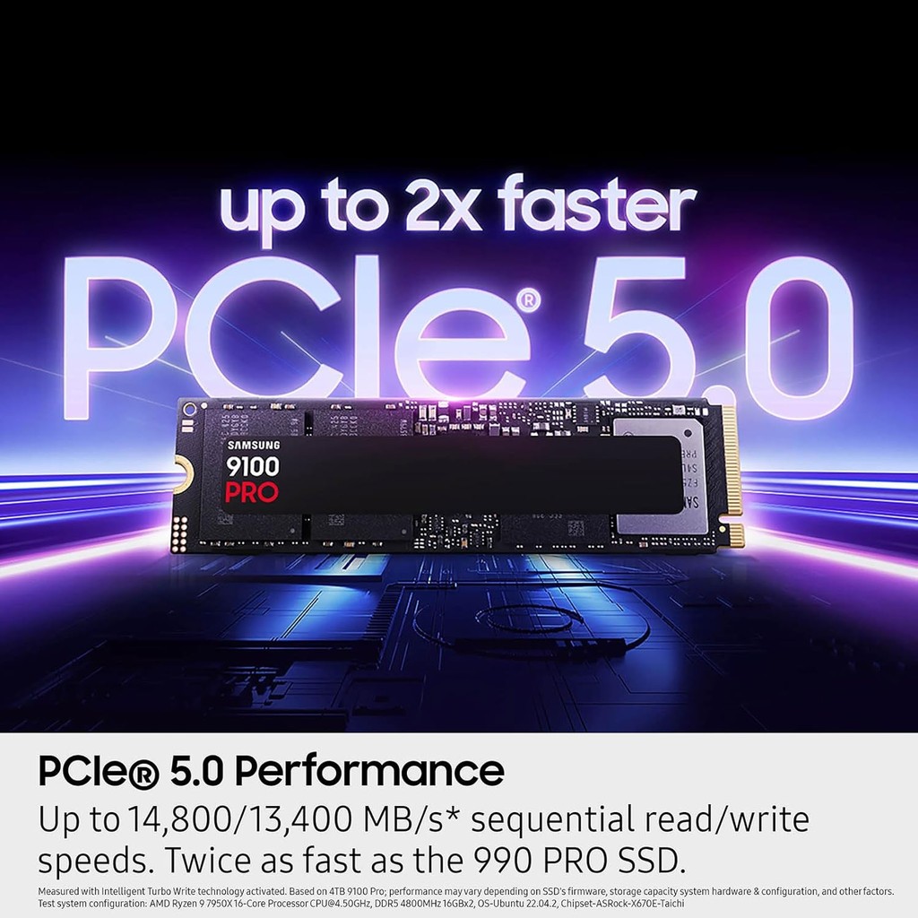 Samsung SSD 9100 PRO M.2 Pcie Gen5 Nvme 1TB - M2 1 TB - Image 4