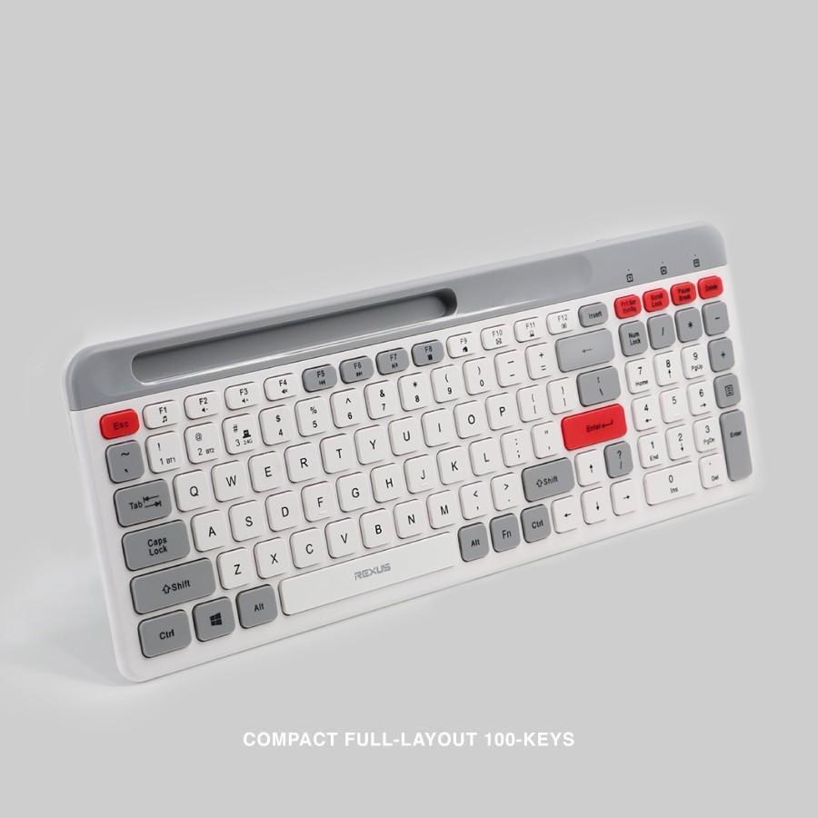 Rexus Mosaic KB02 Keyboard Dual Connection Wireless & Bluetooth - Image 2