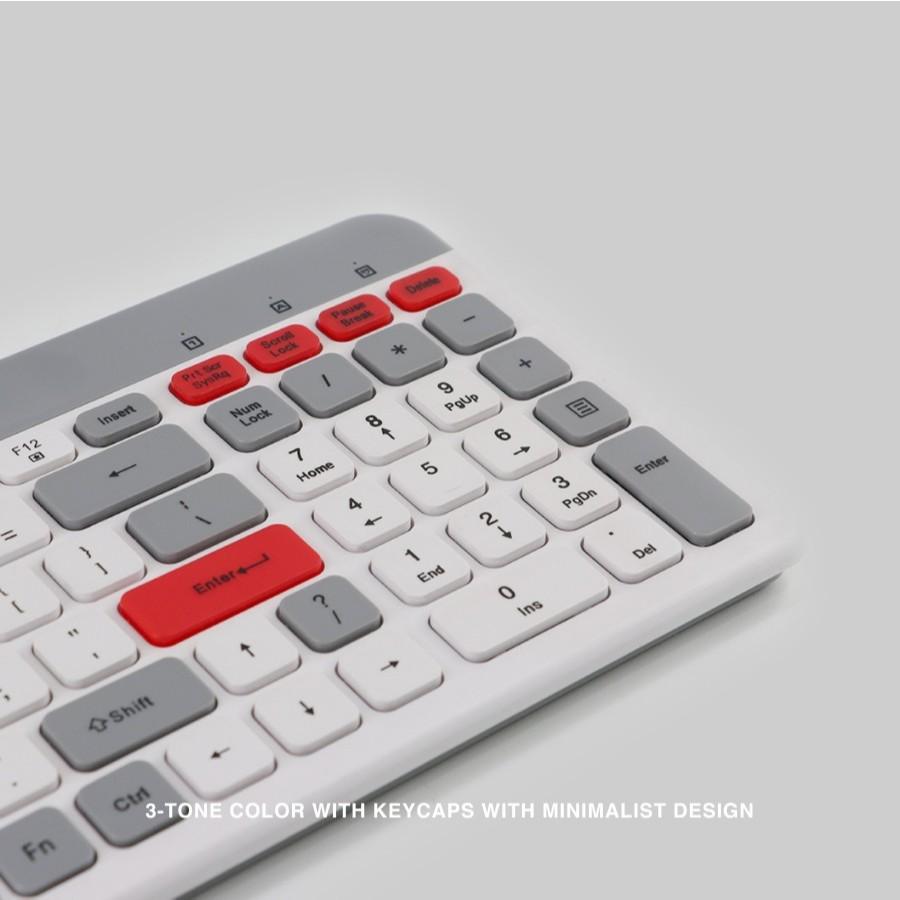 Rexus Mosaic KB02 Keyboard Dual Connection Wireless & Bluetooth - Image 3