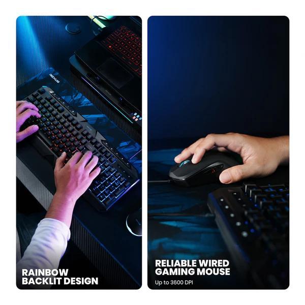Rexus Combo Warfaction VR4 - Gaming keyboard/ Mouse/ Mousepad - Image 3