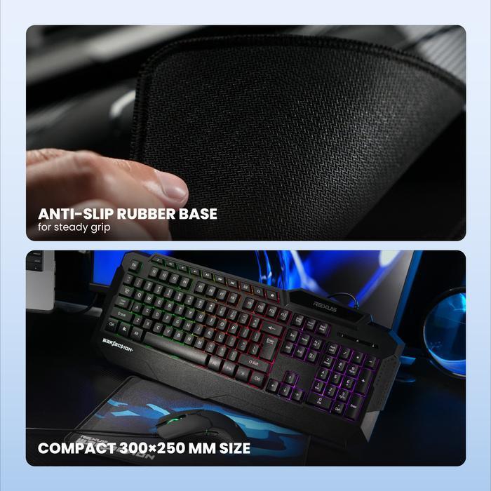 Rexus Combo Warfaction VR1 V2 - Gaming keyboard/ Mouse/ Mousepad - Image 3