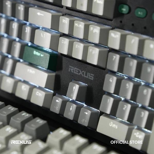 Keyboard Gaming Mechanical Rexus Heroic KX5 Fullsize RGB LED With Knob Button - Image 2