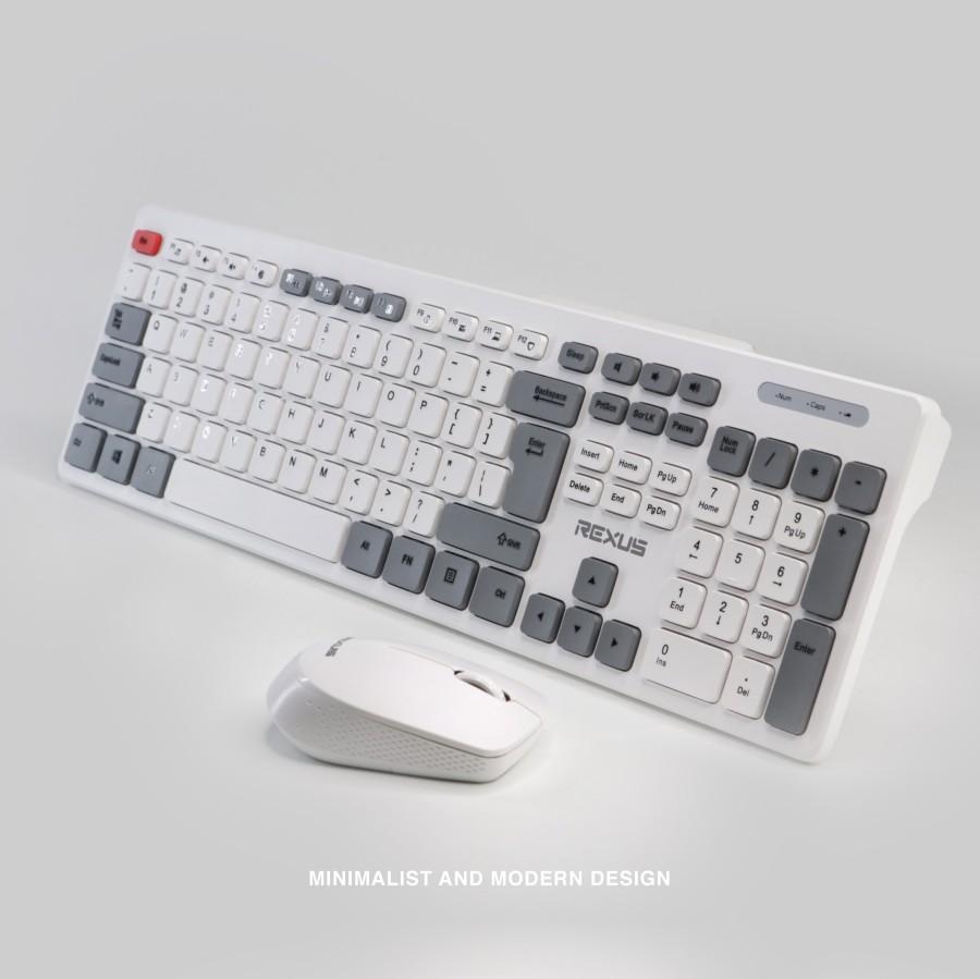 Rexus KM8 Bundle Combo Office Keyboard + Mouse Wireless - Image 4