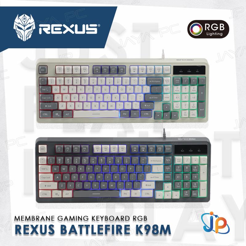 Keyboard Gaming Membrane Rexus Battlefire K98M RGB LED - Image 5