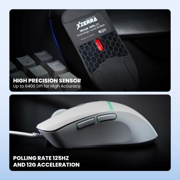 Mouse Gaming Rexus Xierra G15 - G 15 Macro Gaming Mouse - Image 4