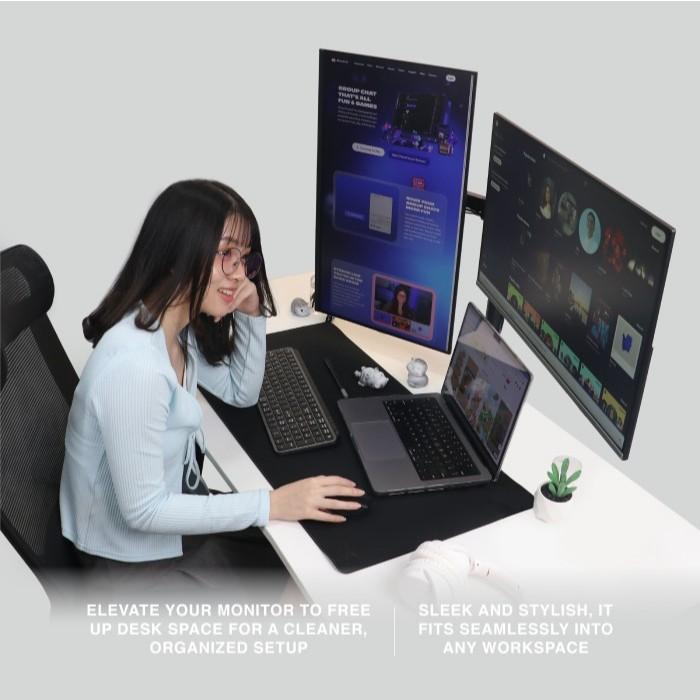 Rexus DBM-02 - Desk Mount Bracket Arm LED Monitor 17 - 32" Inch - Image 8