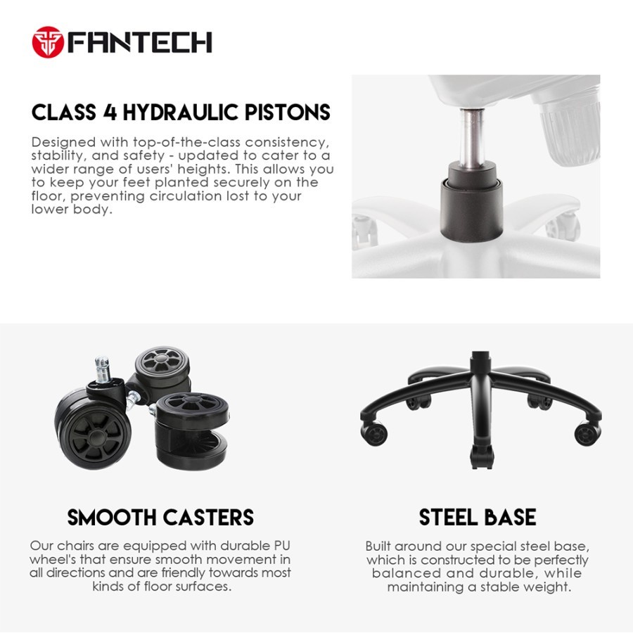 Fantech Korsi GC-191 Gaming Chair - kursi gaming GC191 - Image 4