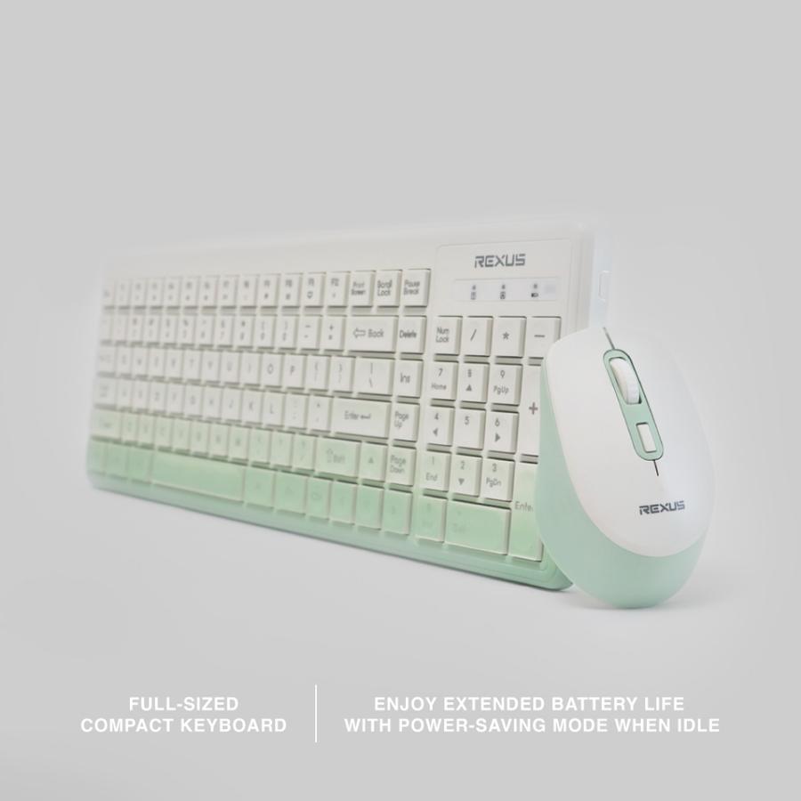 Rexus KM10 Bundle Combo Keyboard + Mouse Wireless - Image 3