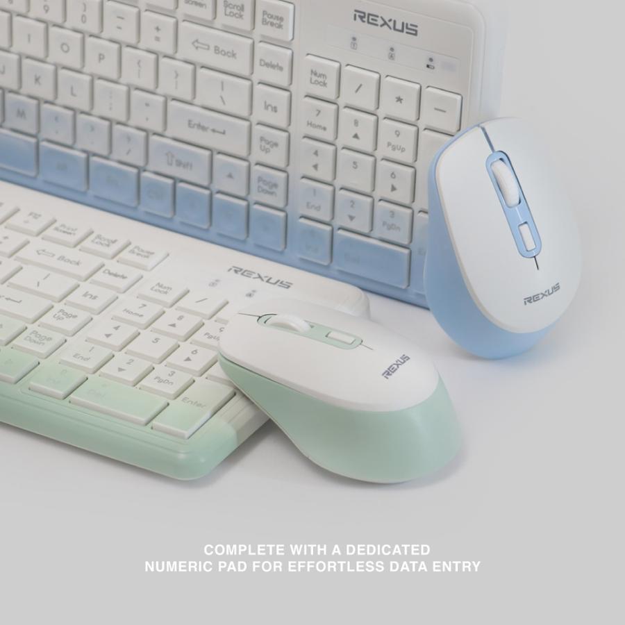 Rexus KM10 Bundle Combo Keyboard + Mouse Wireless - Image 5