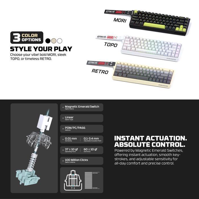 Fantech ATOM HE68 MK922 RGB - 65% Mechanical Gaming Keyboard - Image 6