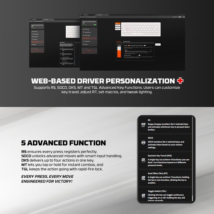 Fantech ATOM HE68 MK922 RGB - 65% Mechanical Gaming Keyboard - Image 7