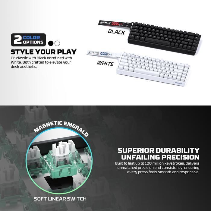 Fantech ATOM HE68 MK811 RGB - 65% Mechanical Gaming Keyboard - Image 3