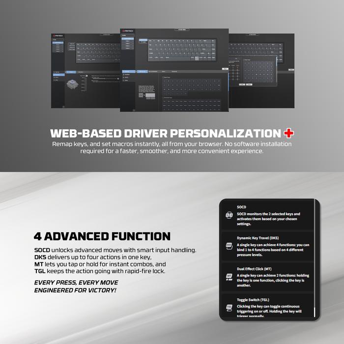 Fantech ATOM HE68 MK811 RGB - 65% Mechanical Gaming Keyboard - Image 5