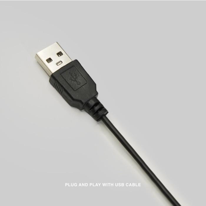 Keyboard Office Membrane Rexus K278 Wired USB - Image 5