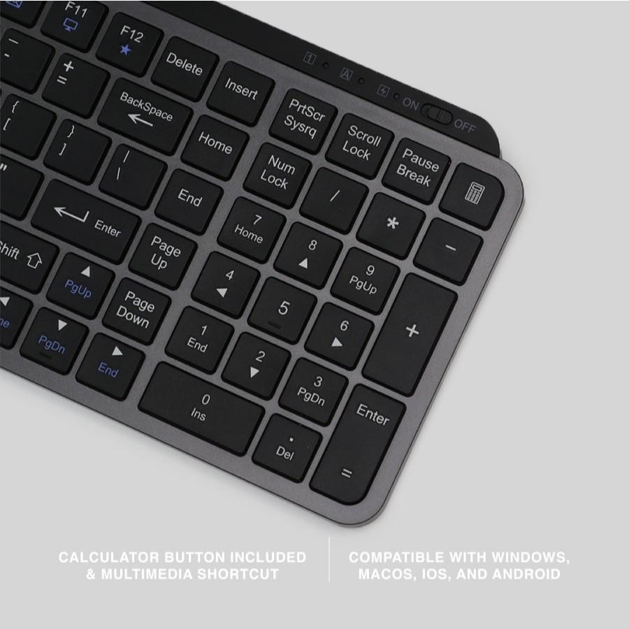Keyboard Office Rexus KL100 Dual Connection Wireless & Bluetooth - Image 2
