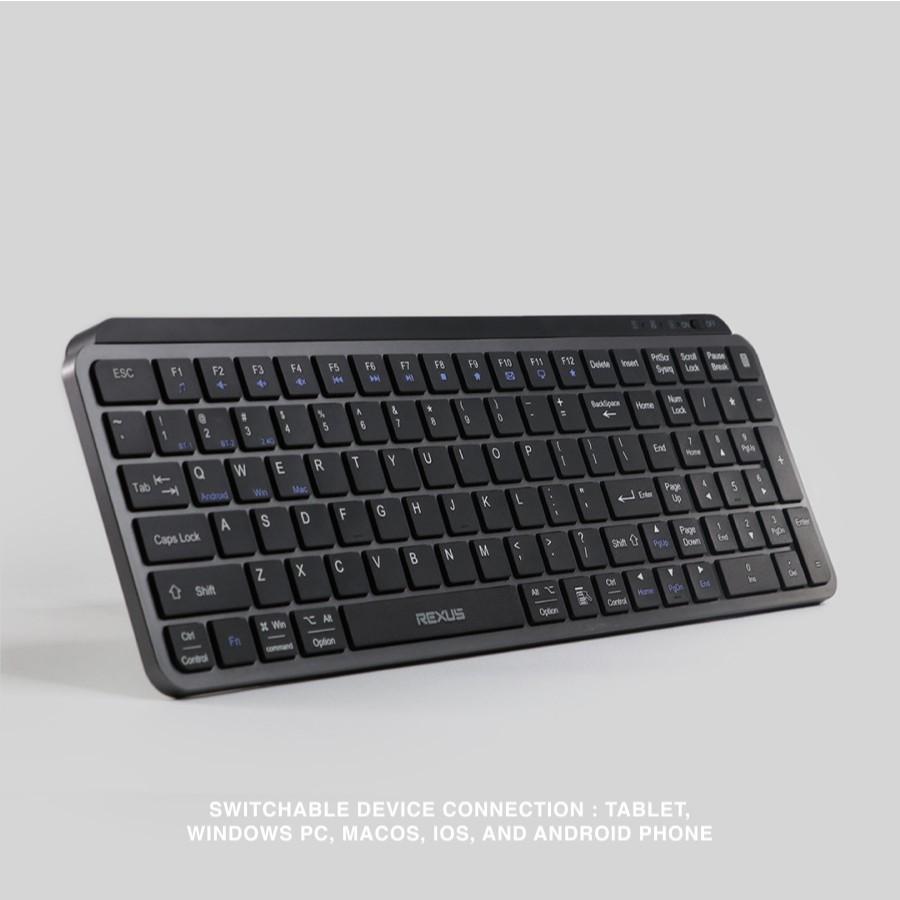 Keyboard Office Rexus KL100 Dual Connection Wireless & Bluetooth - Image 4