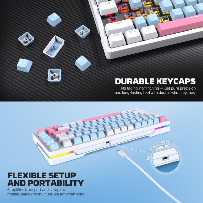 Fantech ATOM X83 MK612 AME RGB - 75% Mechanical Gaming Keyboard - Image 2