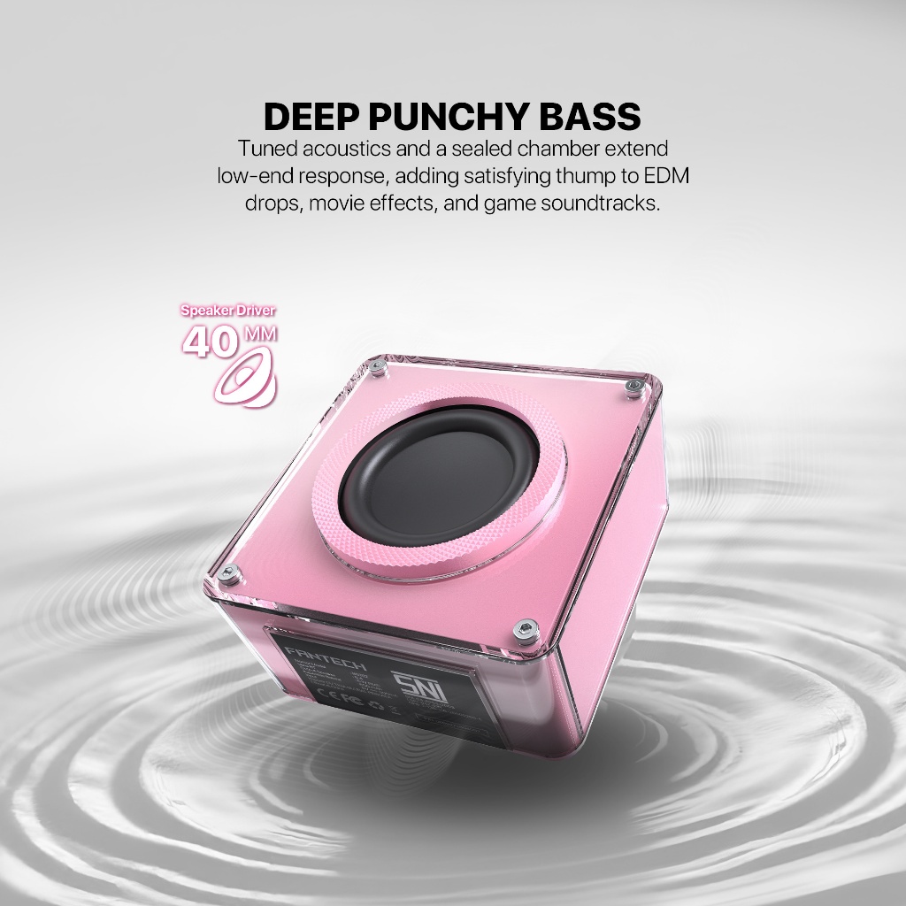 Fantech Nerabox BS152 Portable Wireless Speaker Hi-Fi Audio True Wireless Stereo - Image 5