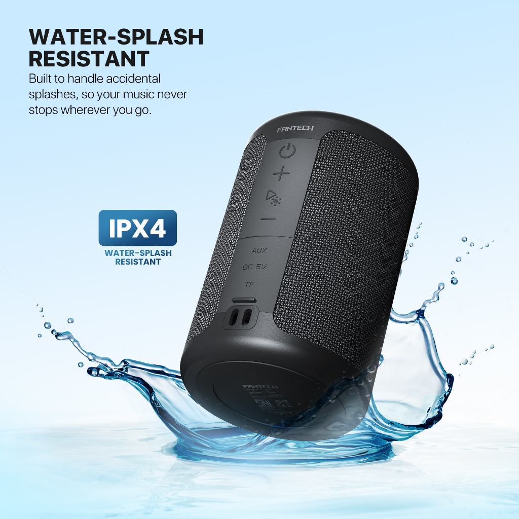 Fantech Nerabox BS154 Portable Wireless RGB Speaker Hi-Fi Audio True Wireless Stereo - Image 3