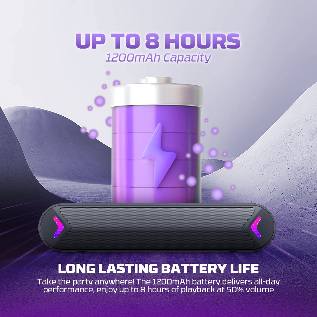 Fantech Groove Bar BS160 Soundbar Gaming BS160 Speaker RGB with Bluetooth 5.2 - Image 5