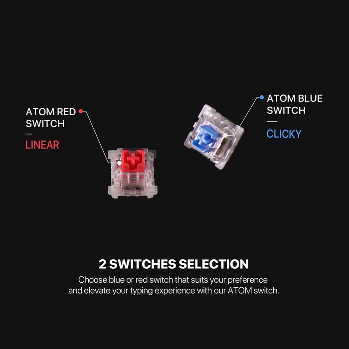 Fantech ATOM MK876 V2 SUMI RGB TKL - 75% Mechanical Gaming Keyboard - Image 6