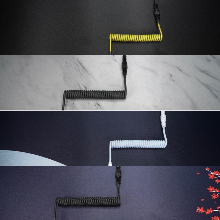 Fantech Aviator AC701 Coiled Cable Type C Mechanical Keyboard - Image 5