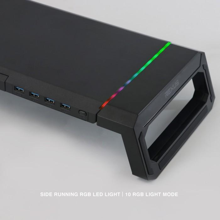 Rexus Monitor Stand Trant FP03 RGB Alas Meja Monitor - Image 4