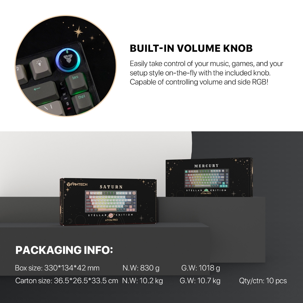 Fantech MK913 ATOM PRO83 RGB Wireless - 75% Mechanical Gaming Keyboard - Image 6