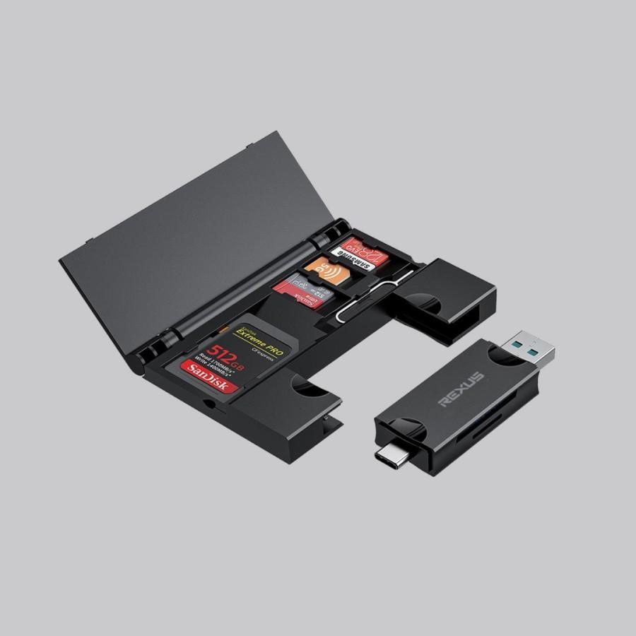 Rexus RXC305 / RXC305 Card Reader 5 in 1 Storage Case USB 3.0 - Image 2