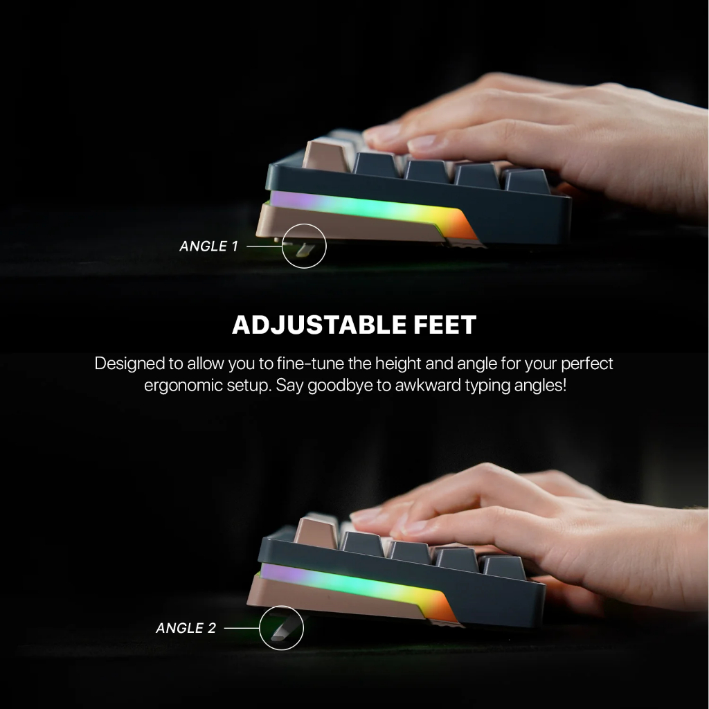 Fantech MK912 ATOM PRO63 RGB Wireless - 60% Mechanical Gaming Keyboard - Image 3