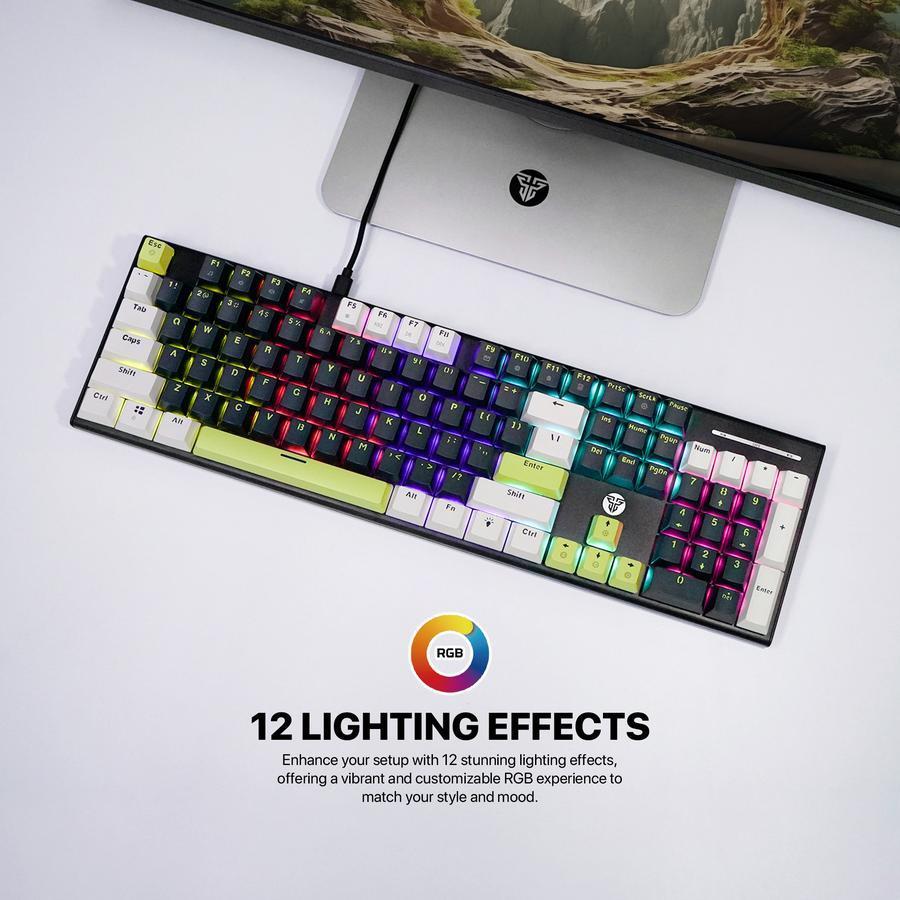 Fantech MK878S ATOM 104S MORI RGB - Full Size Mechanical Gaming Keyboard - Image 4