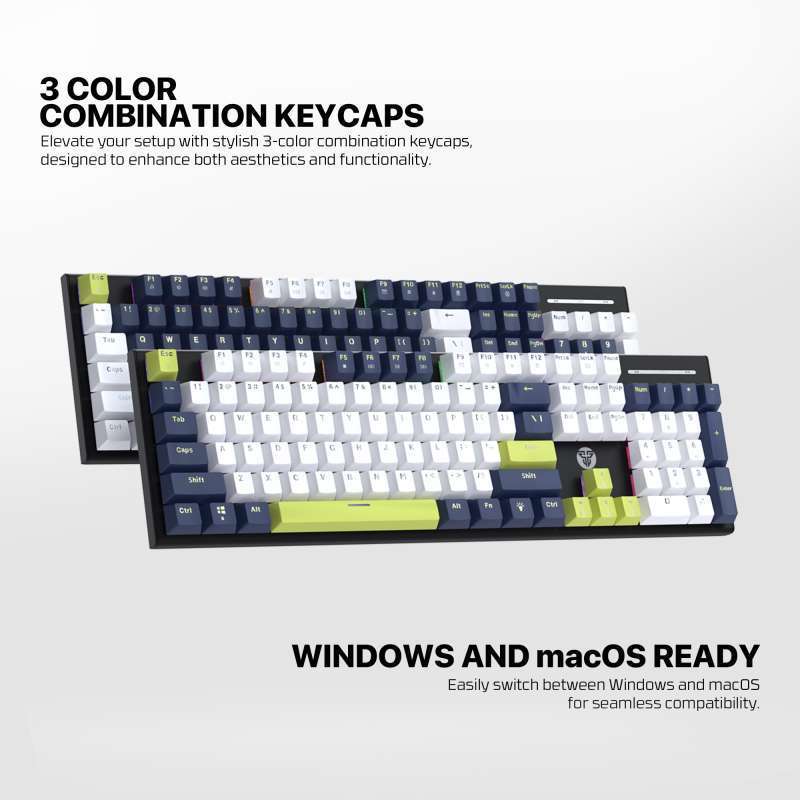 Fantech MK878S ATOM 104S MORI RGB - Full Size Mechanical Gaming Keyboard - Image 5