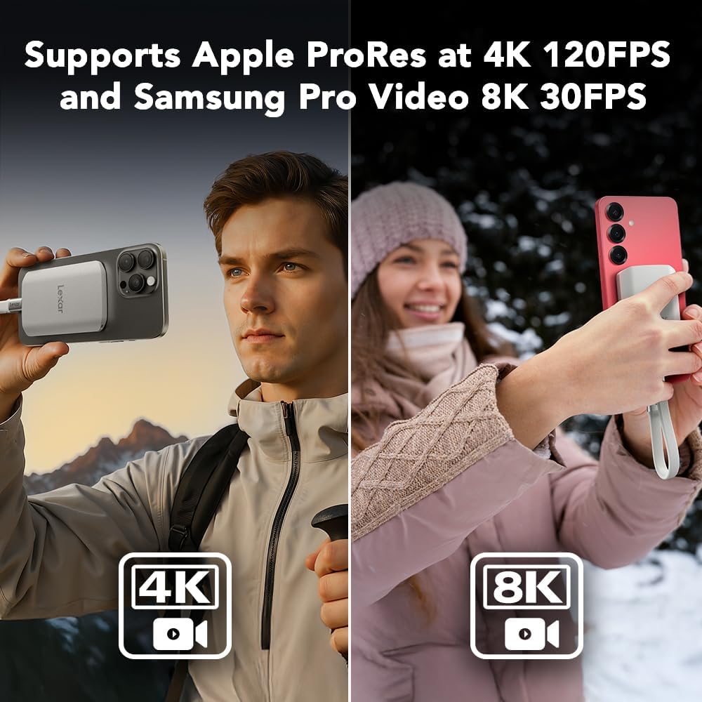 Lexar ES5 Magnetic SSD External Portable 2TB - 2 TB USB-C 3.2 - Image 4