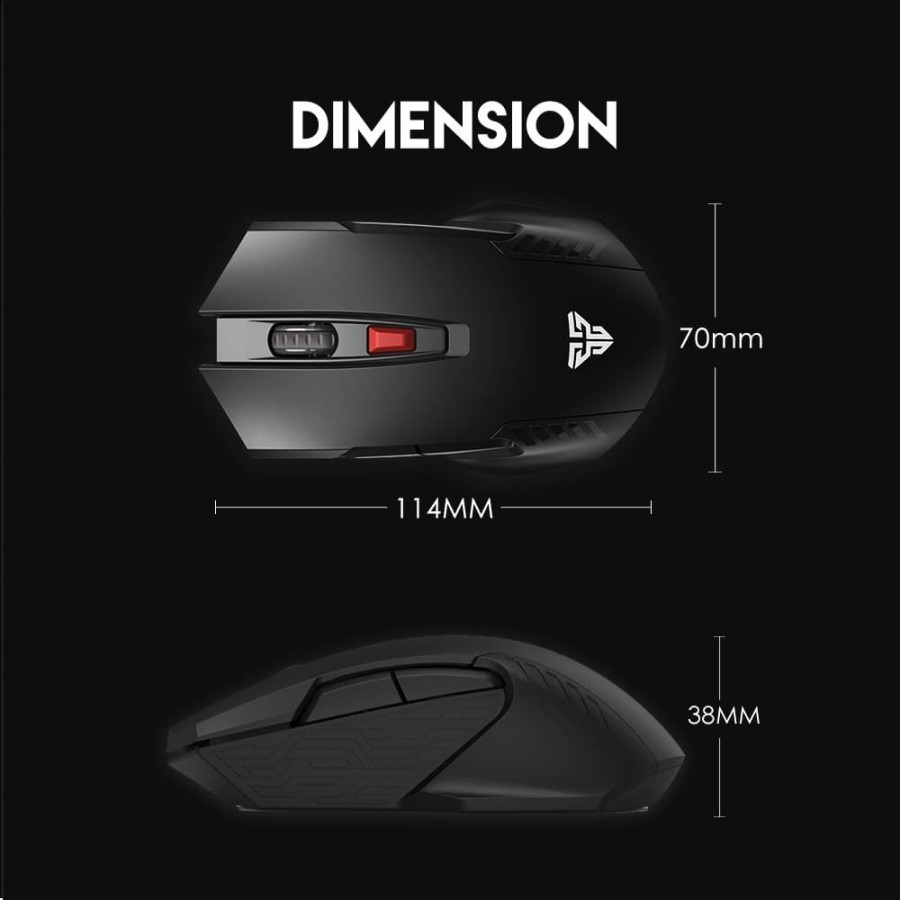 Mouse Gaming Wireless Fantech WG10 Raigor II - Optical Mouse - Image 2