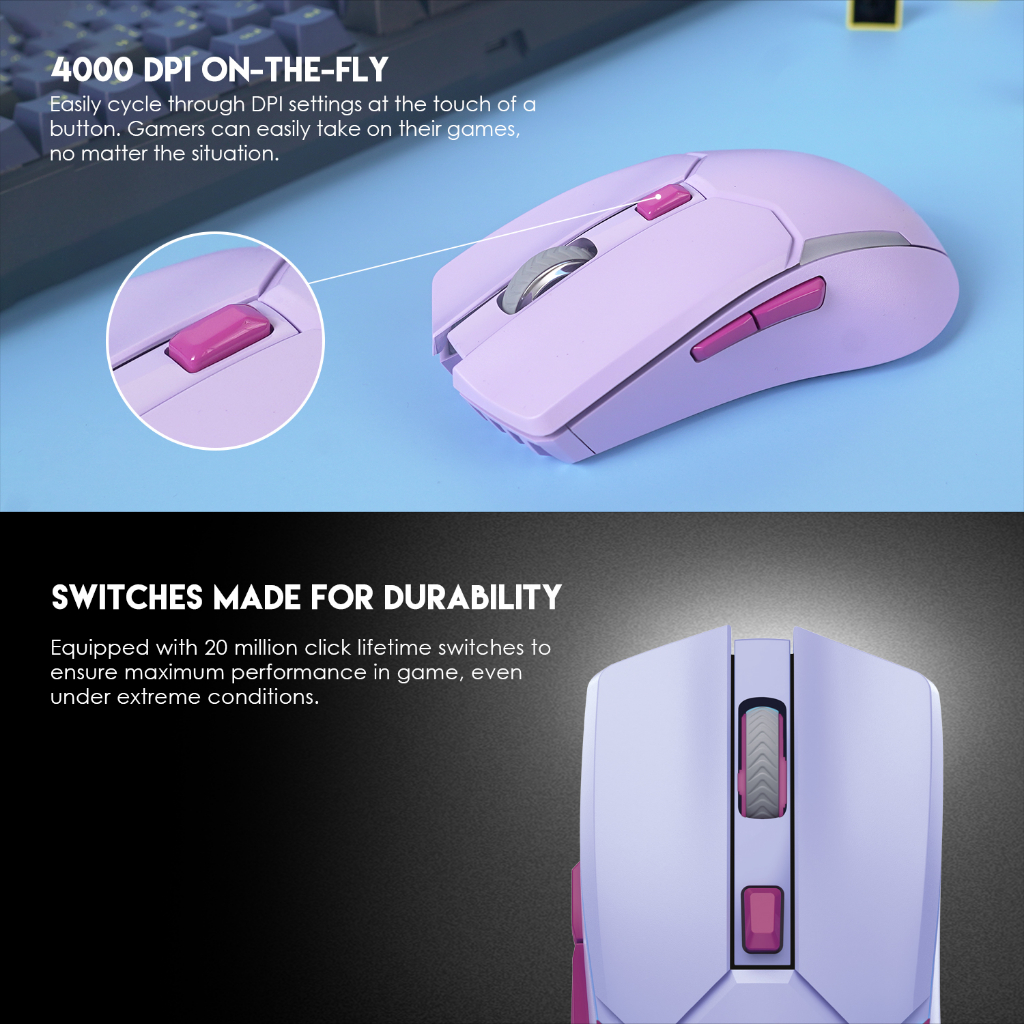 Mouse Gaming Wireless Fantech Venom II WGC2 Rechargeable - Image 3