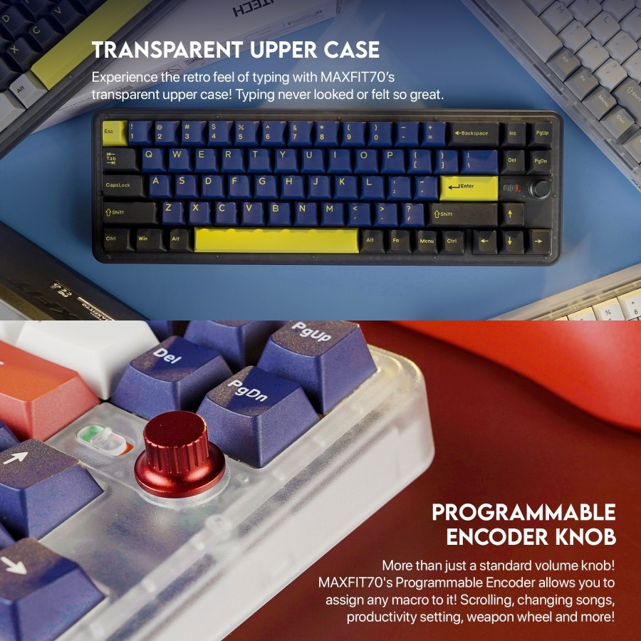 Fantech Maxfit70 MK911 RGB 65% - Wireless Mechanical Gaming Keyboard - Image 2