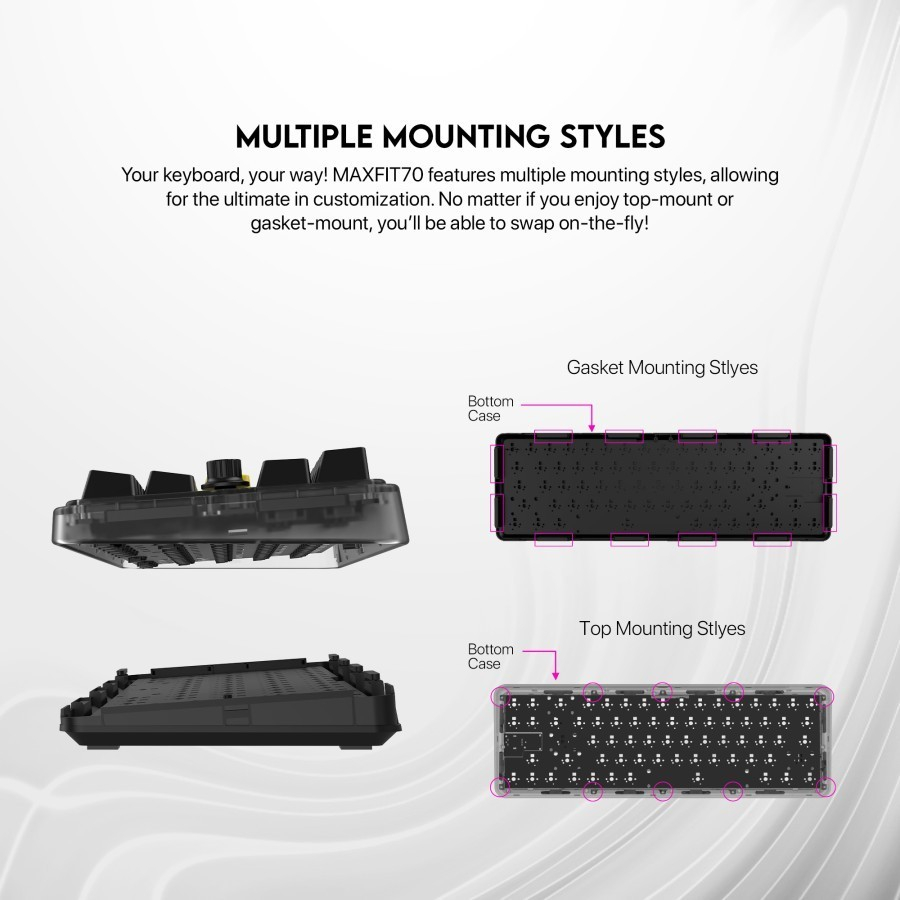 Fantech Maxfit70 MK911 RGB 65% - Wireless Mechanical Gaming Keyboard - Image 4