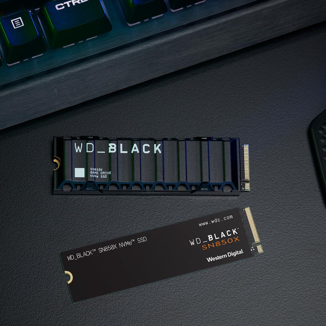 WD Black SSD SN850X Heatsink M.2 2280 NVMe PCIe Gen 4 1TB - SSD 1 TB - Image 2