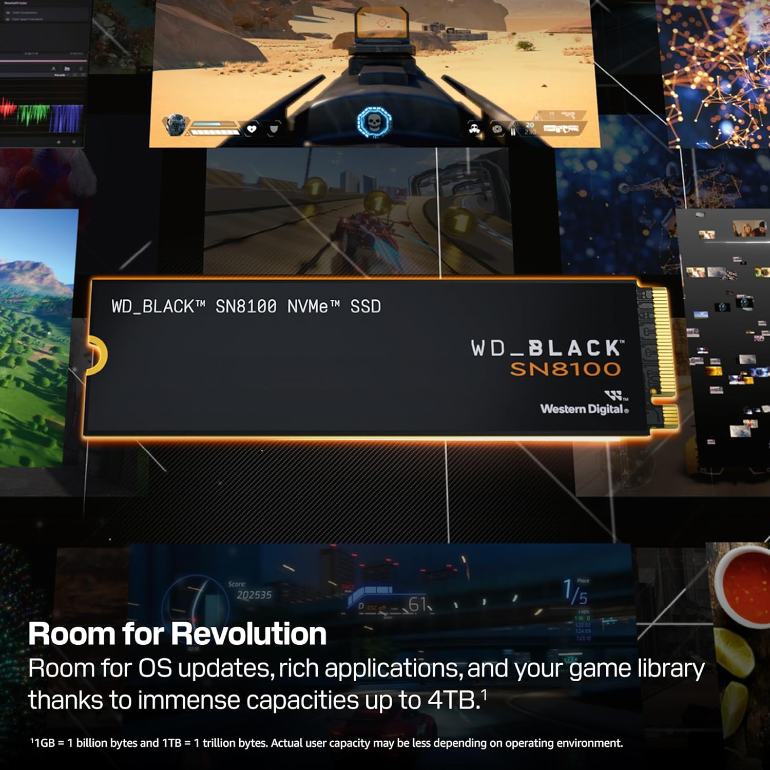 WD Black SSD SN8100 M.2 2280 PCIe Gen5 NVMe 4TB - M2 4 TB - Image 2