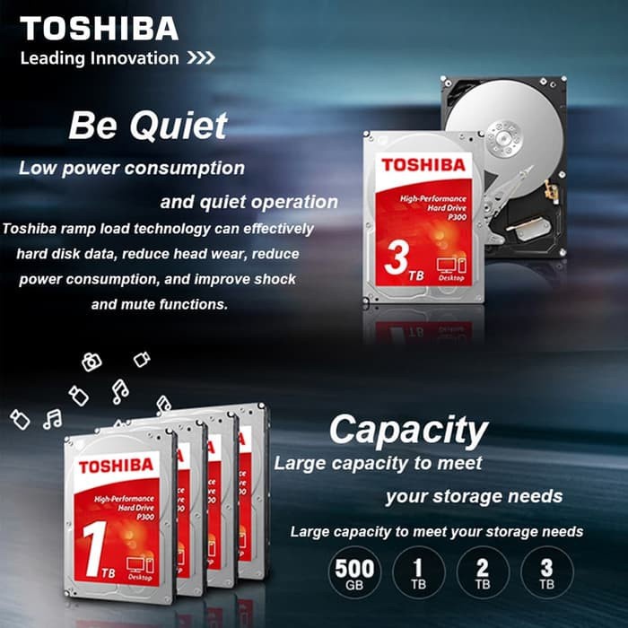 Toshiba PC P300 6TB 3.5" HDD/ HD/ Hardisk/ Harddisk Internal - Image 2