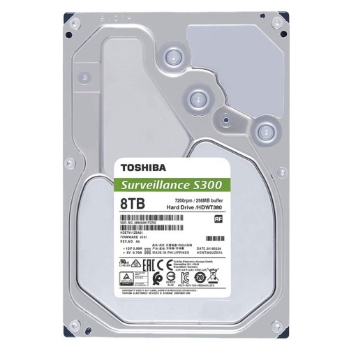 Toshiba S300 PRO 8TB 3.5" HDD/ HD/ Hardisk/ Harddisk Internal CCTV - Image 2