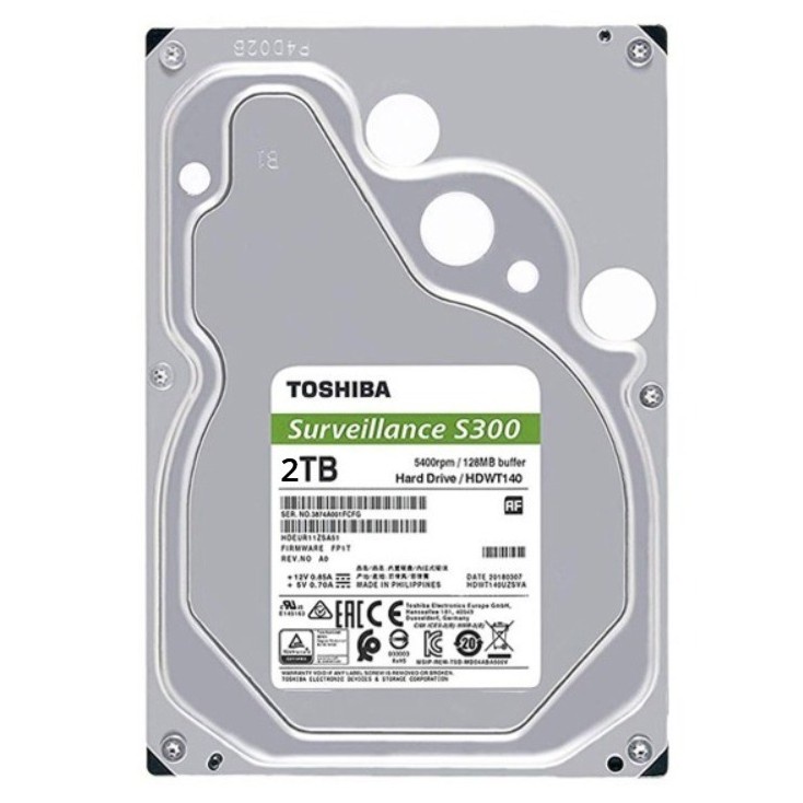 Toshiba S300 2TB 3.5" HDD/ HD/ Hardisk/ Harddisk Internal CCTV - Image 2
