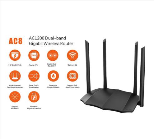 Tenda AC8 AC1200 Smart Dual-Band WiFi Wireless Network Router Extender - Image 3
