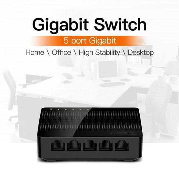Tenda SG105 5-Port Gigabit Desktop Ethernet Switch Hub - Image 2